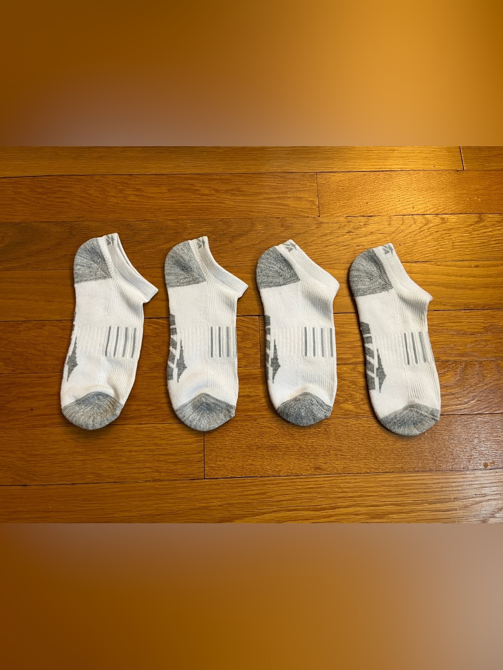 Two Pairs of White Athletic Socks, Women’s 7.5-9.5